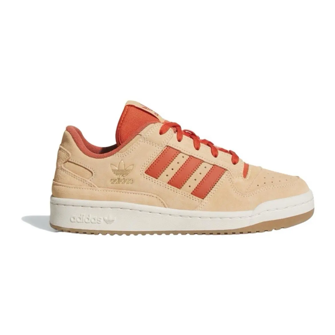 Adidas Forum Low CL Men’s Sz 6-12 Casual Retro Shoe Orange Gum Sneaker Trainer