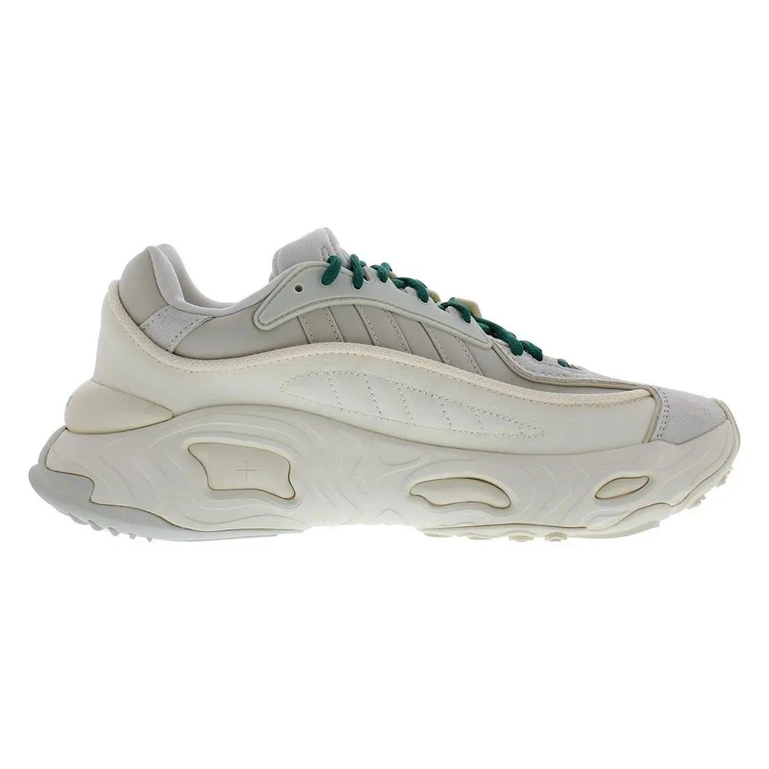 Adidas shoes - Aluminium/Ecru Tint/Lush Green, Main: Beige 3