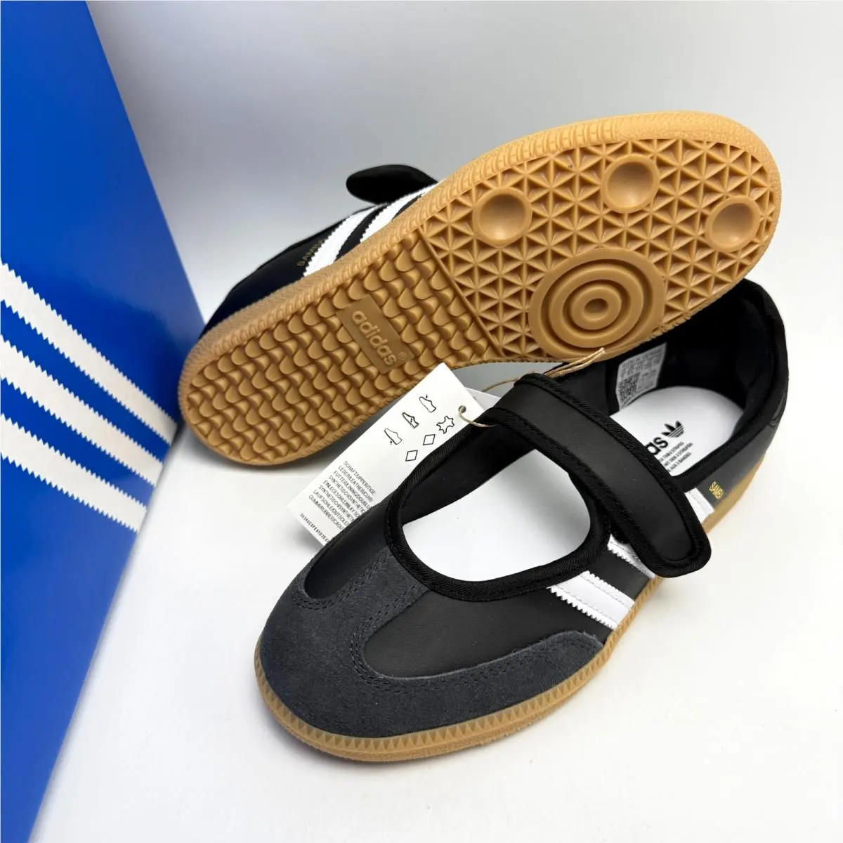 Adidas shoes - adidas Samba Jane J - Samba Jane - JR7437 - Core Black/Carbon/Footwear White 12