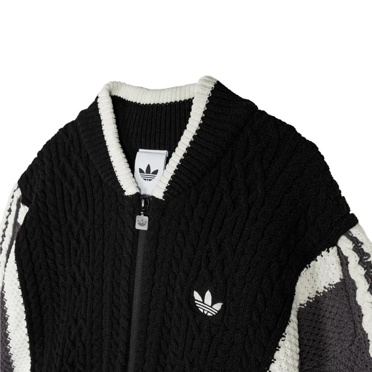 Adidas clothing - ADIDAS ORIGINALS ARCHIVE CUTLINE KNIT TRACK TOP - KS5437 - Black 0