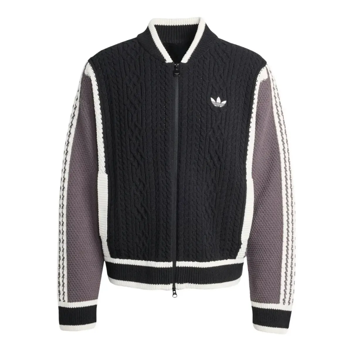 Adidas clothing - ADIDAS ORIGINALS ARCHIVE CUTLINE KNIT TRACK TOP - KS5437 - Black 8