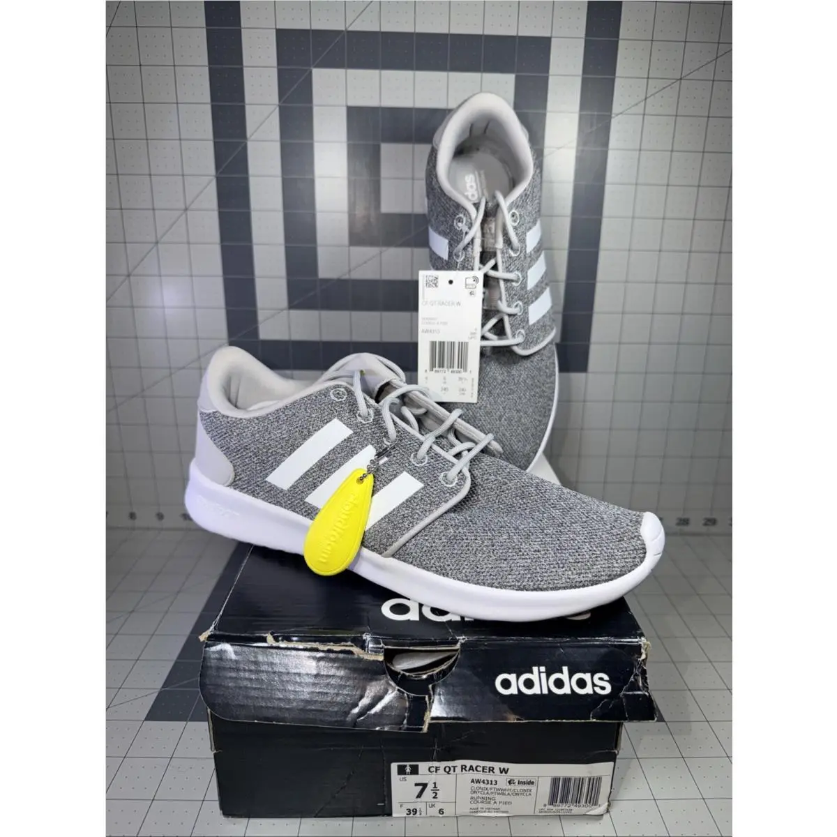 Shoes CF QT Racer W Gray/white W/ Box AW4313 by Adidas
