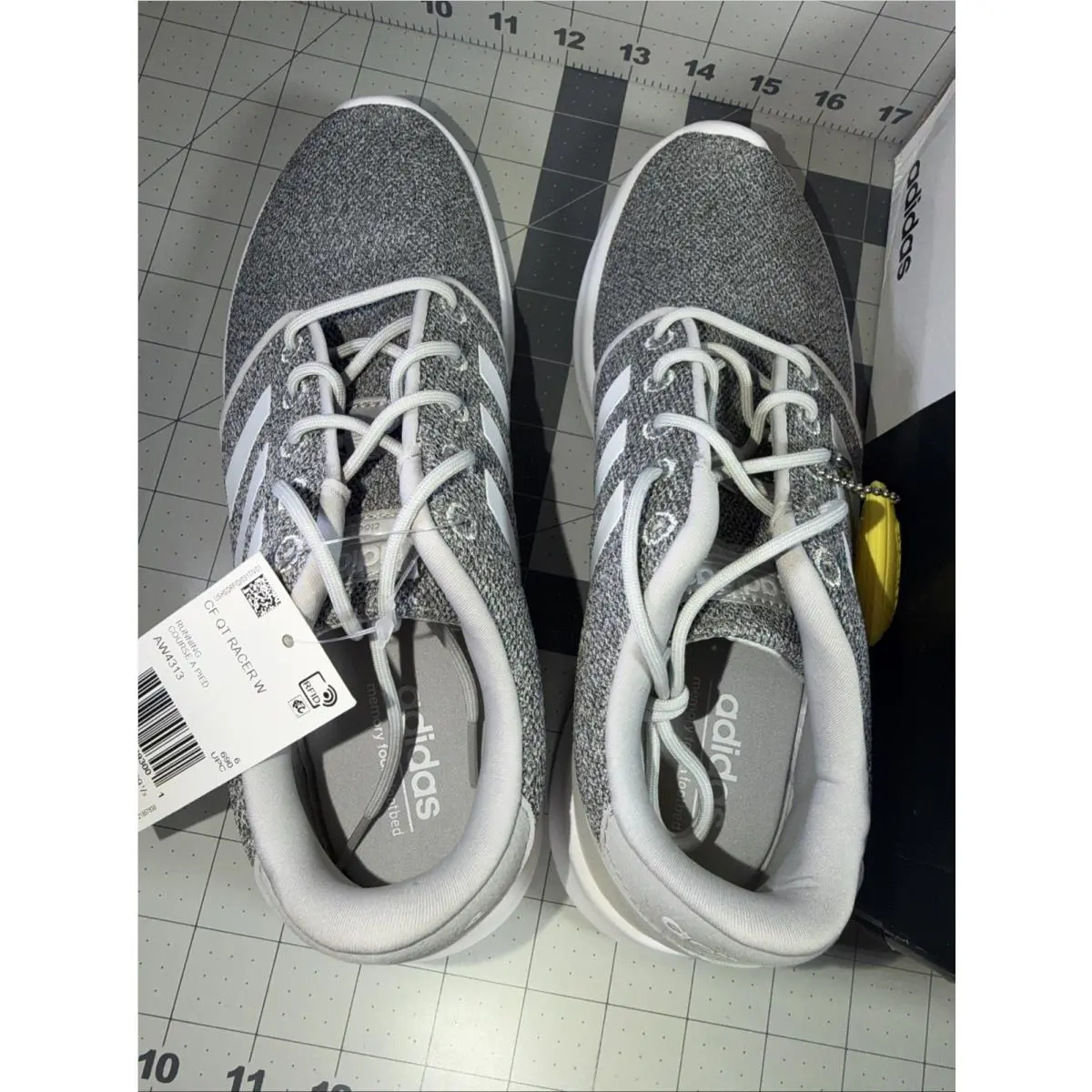Adidas shoes - adidas QT Racer - Racer - AW4313 - Gray White 11