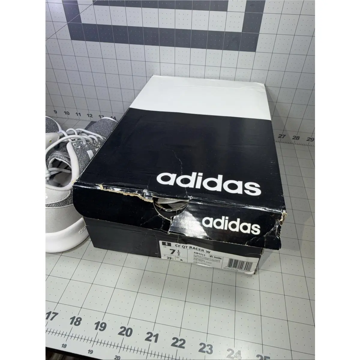 Adidas shoes - adidas QT Racer - Racer - AW4313 - Gray White 12