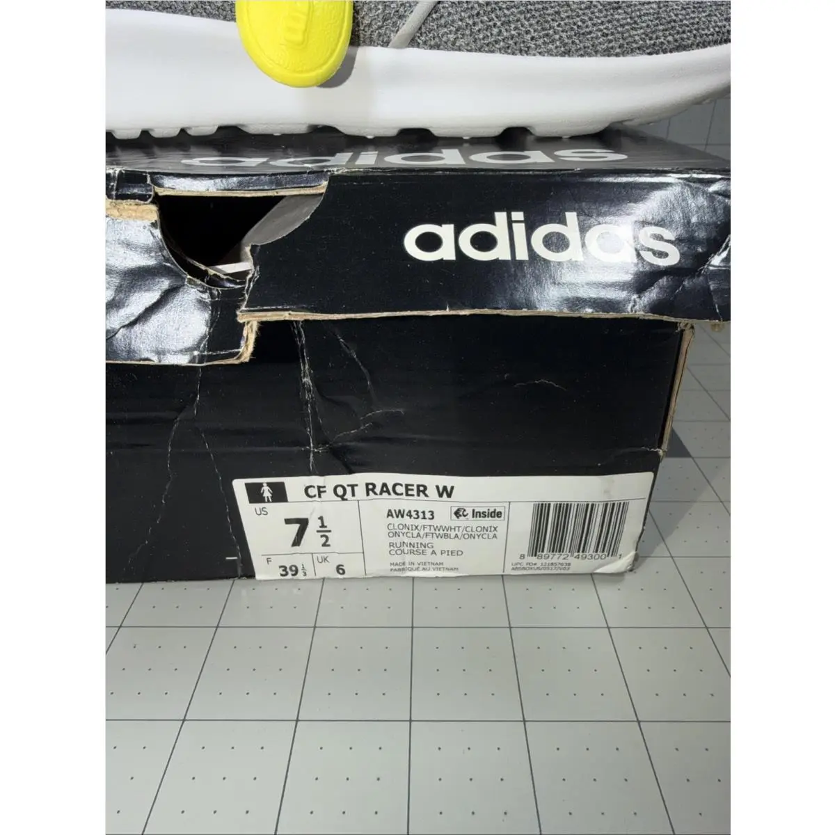 Adidas shoes - adidas QT Racer - Racer - AW4313 - Gray White 1