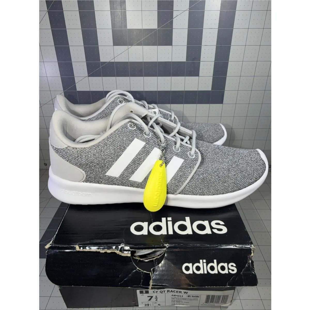 Adidas shoes - adidas QT Racer - Racer - AW4313 - Gray White 14