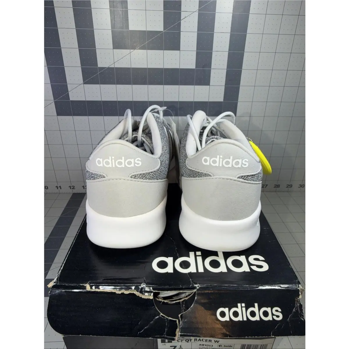 Adidas shoes - adidas QT Racer - Racer - AW4313 - Gray White 16