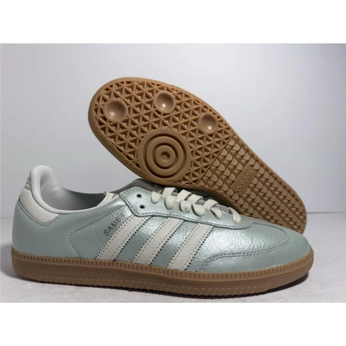 Adidas Originals Samba Og Linen Green Metallic Women`s IG1965