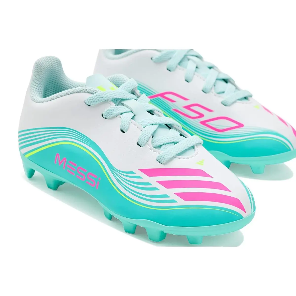 Adidas shoes - White/Lucid Pink/Flash Aqua 4