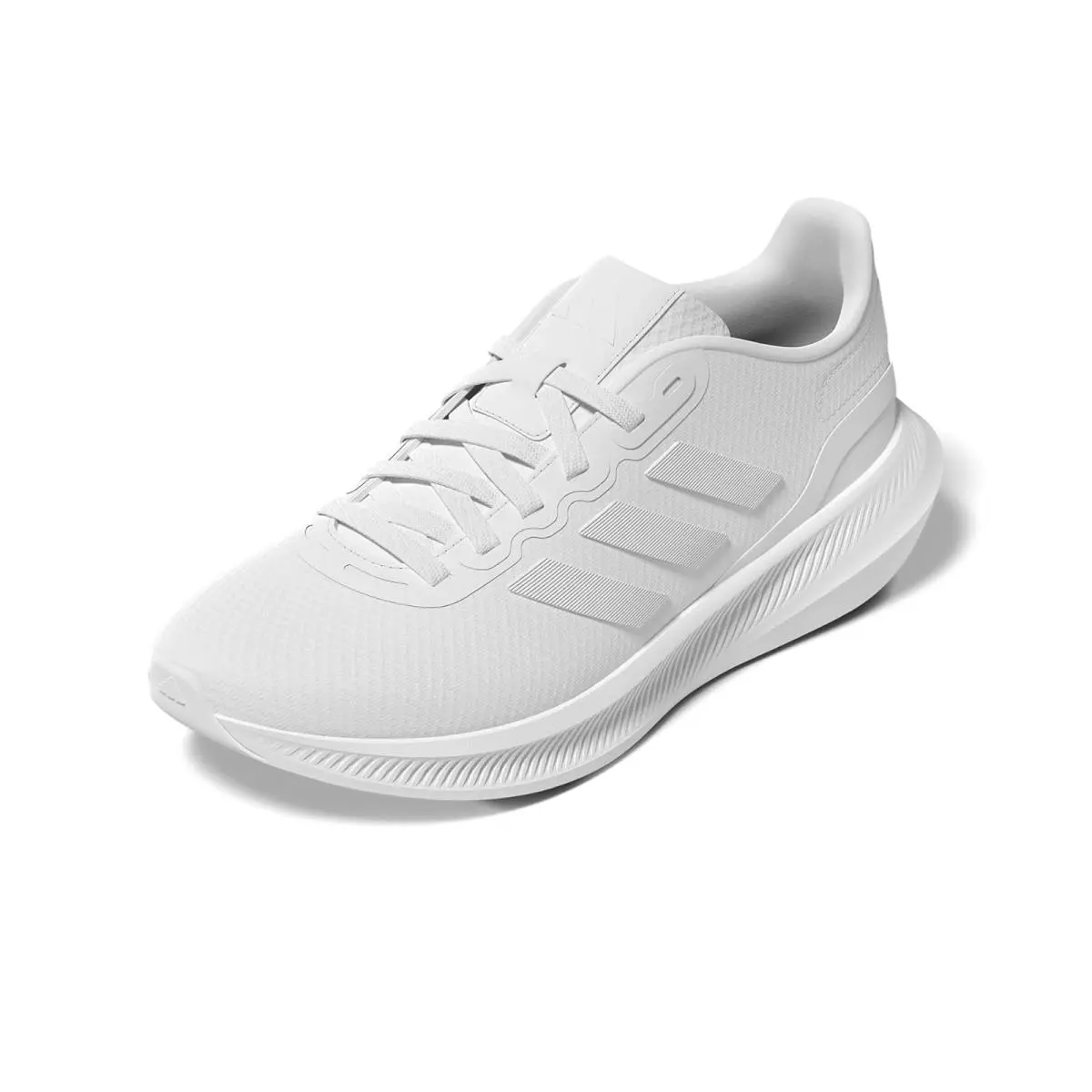 Woman`s Sneakers Athletic Shoes Adidas Run Falcon 3.0 - White/White/Black