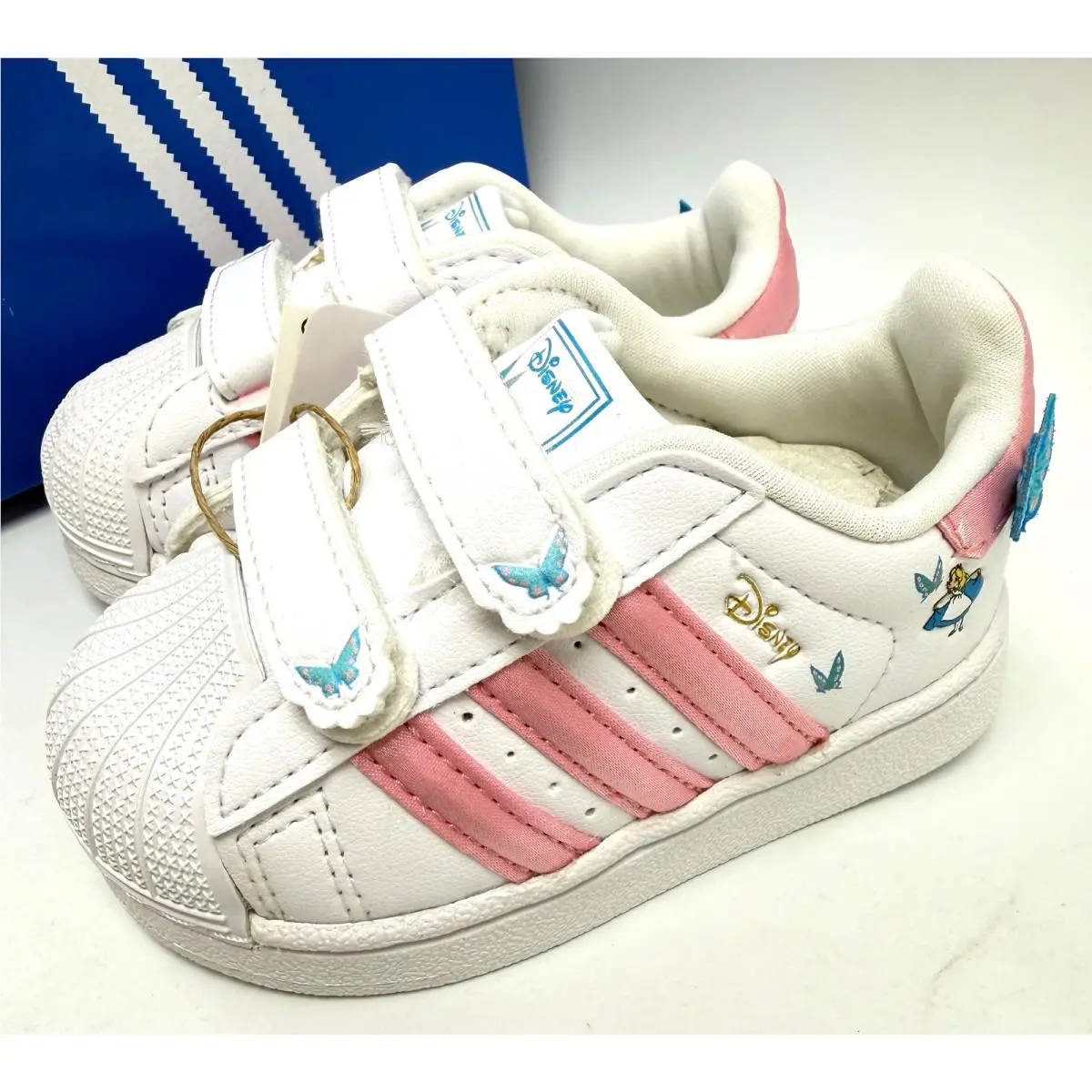 Adidas Superstar II CF I Disney White Light Pink Aquamarine TD IH1743 Toddler