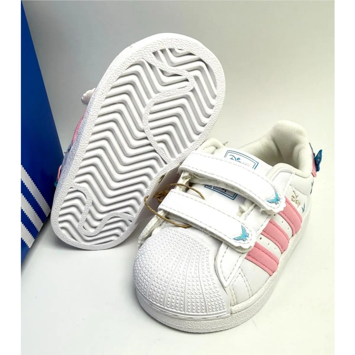 Adidas shoes - adidas Superstar Foundation - Superstar Foundation - Cloud White/Light Pink/Lucid Aquamarine 12