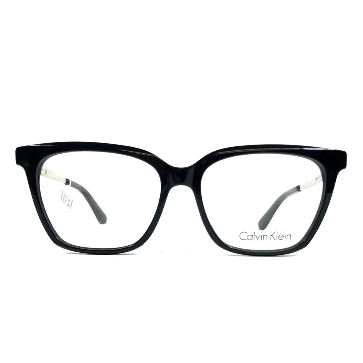Eyeglasses Frame CK22509 001 Shiny Black Silver Cat Eye 52-15-140 by Calvin Klein