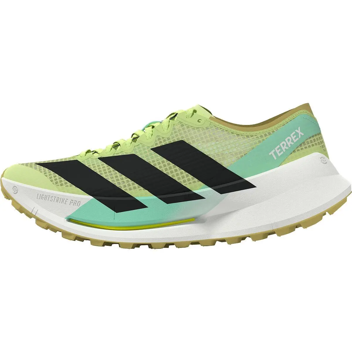 Terrex Terrex Agravic Speed Ultra 2 Trail Running Shoe - Men`s Frozen Lemon/Core Black/Pulse Mint by Adidas