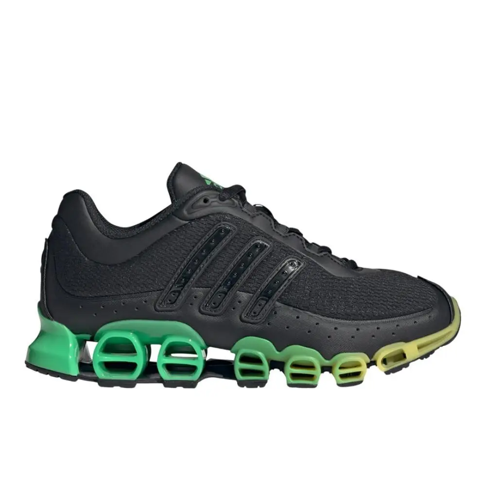 Adidas Megaride Lace Up Womens Black Green Sneakers Casual Shoes JI1988