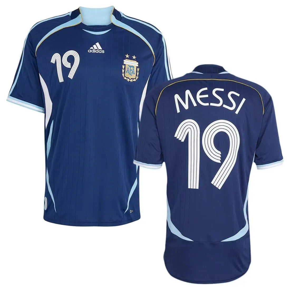 Adidas Argentina 2006 Away Jersey Messi Classic Performance Retro Top Men Size