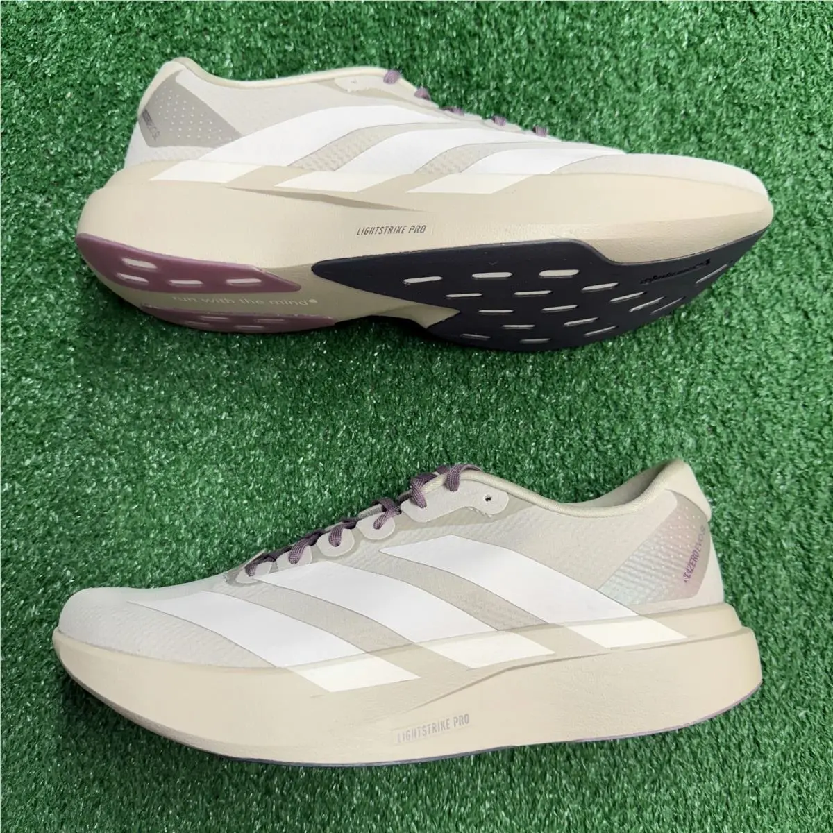 Adidas shoes - Adizero Evo SL Hermanos Kourmori Putty Grey - KJ8803 - Beige 4