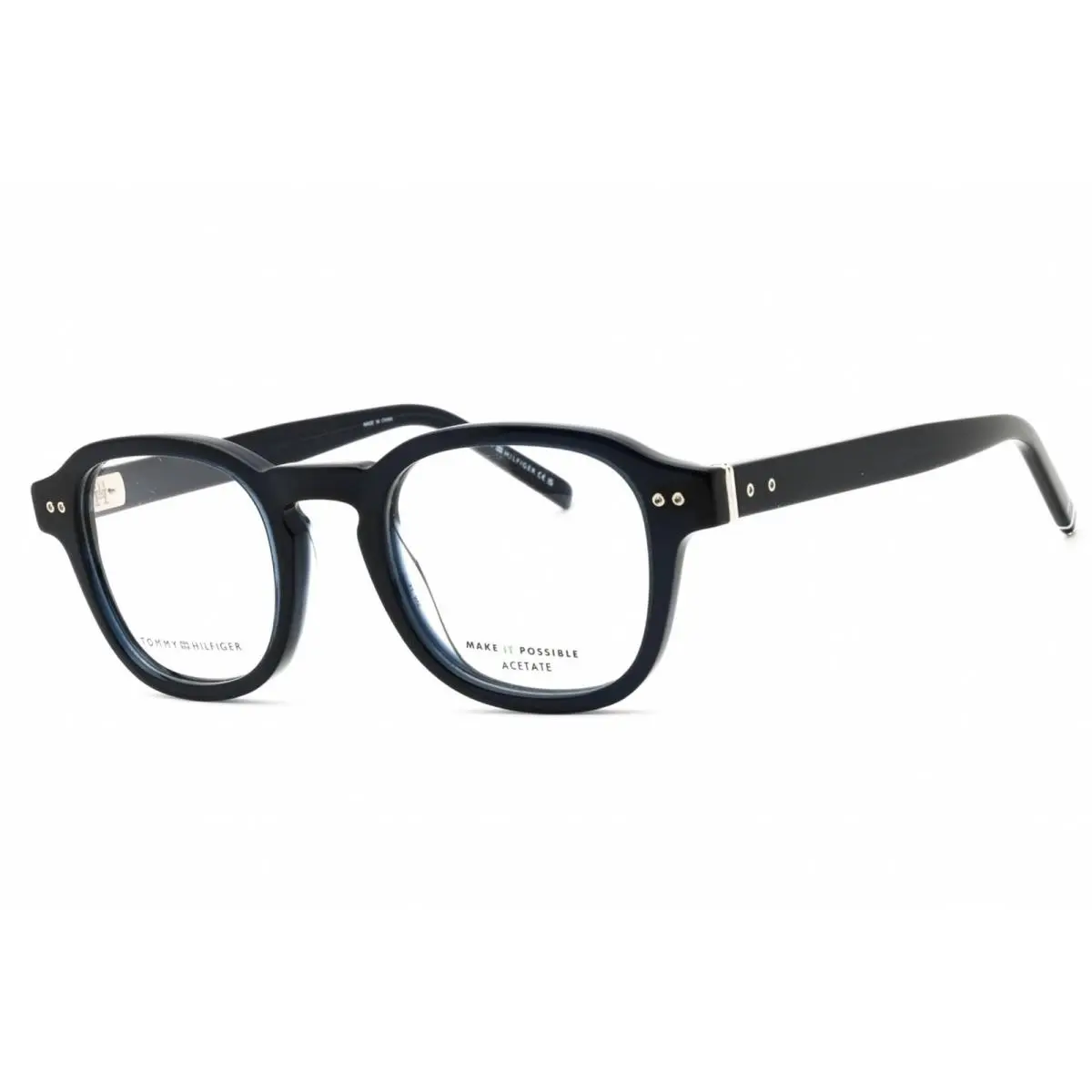Unisex Eyeglasses Round Plastic Full Rim Frame TH 2033 0PJP 00 by Tommy Hilfiger