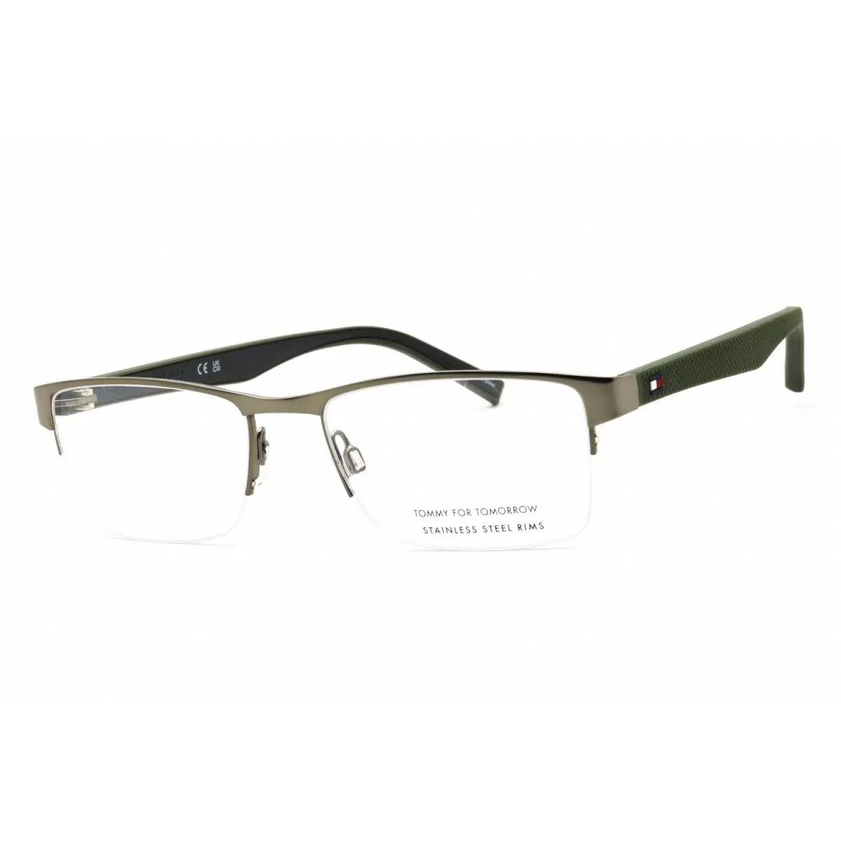Tommy Hilfiger TH 2047 R80 Eyeglasses Matte Ruthenium Frame 53mm