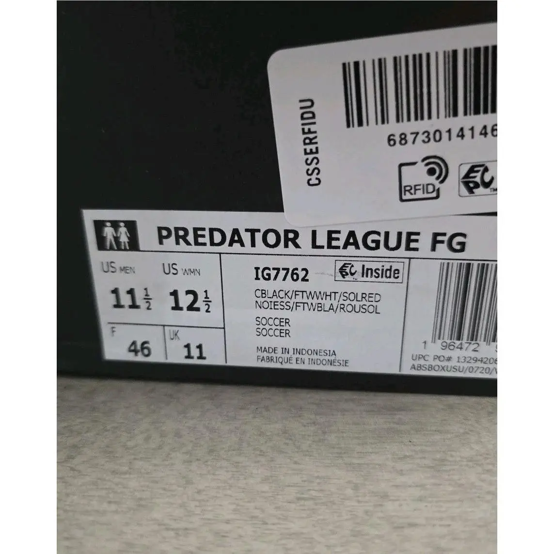 Adidas shoes - adidas Predator - Predator - IG7762 - Black (UPC: 0196472994173) 4