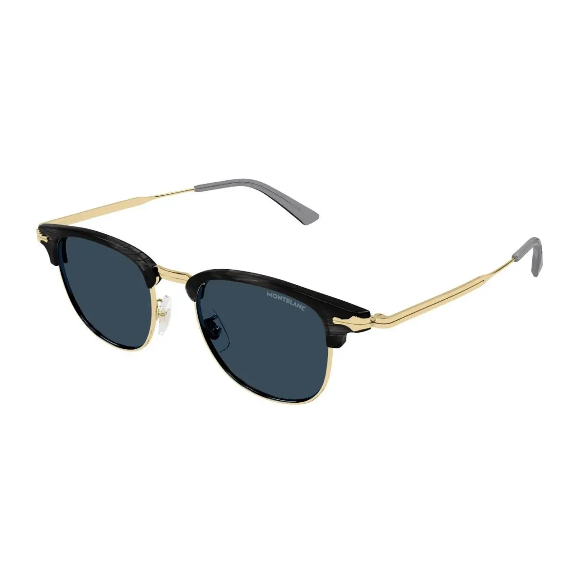 MB0364S 003 Grey/gold/blue Sunglasses 49-19-150 by Montblanc