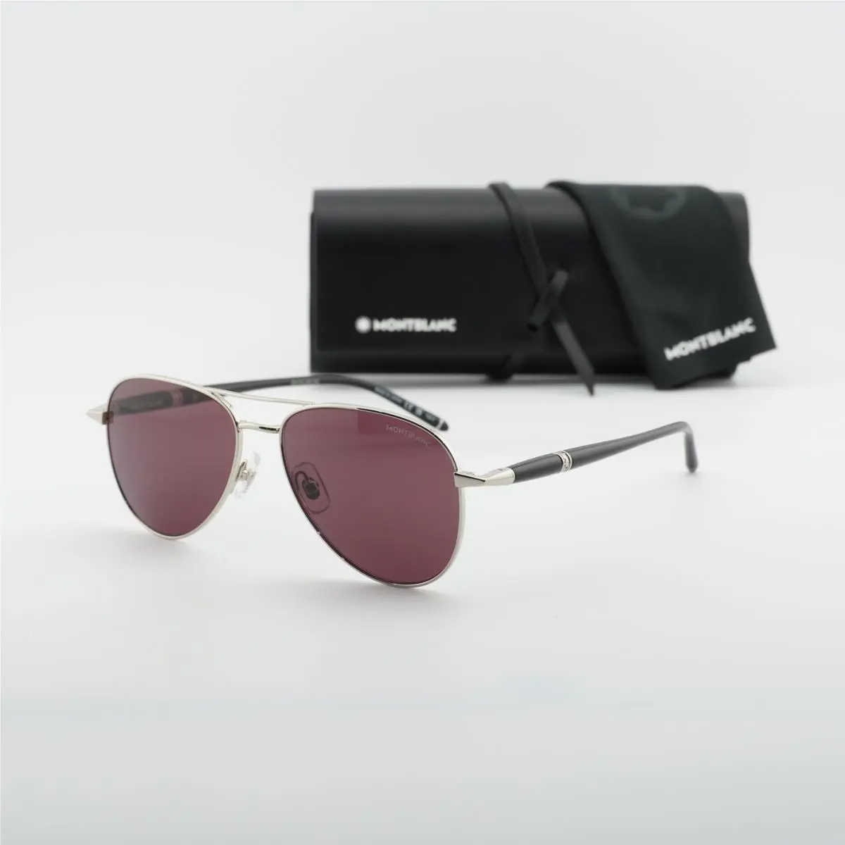 Montblanc MB0345S 002 Silver/violet 57-16-150 Sunglasses