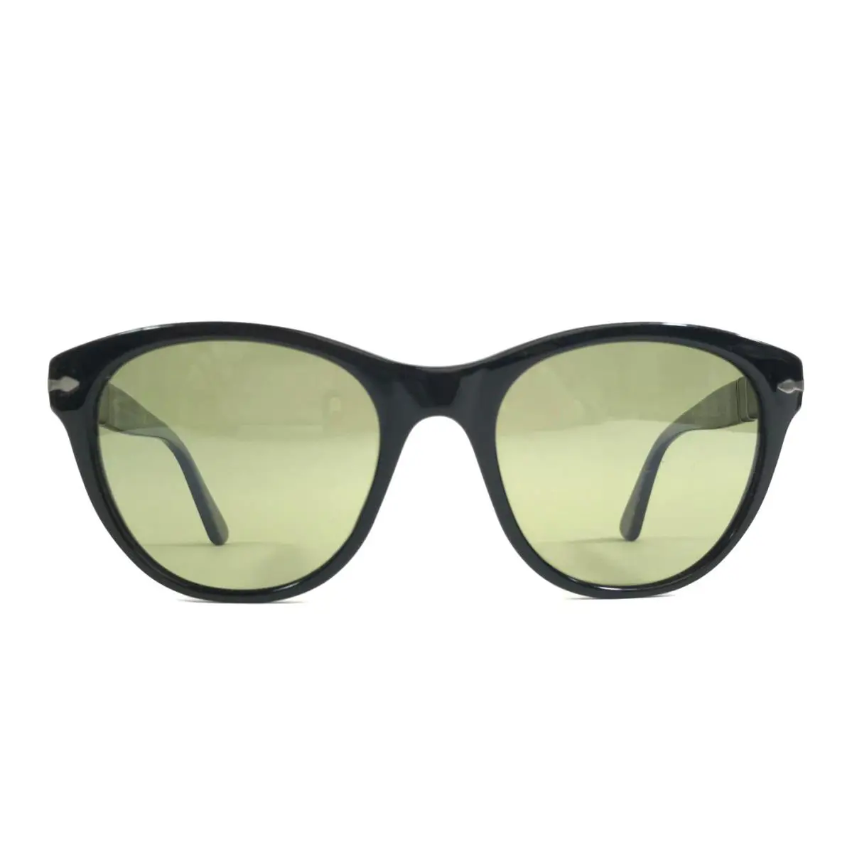 Persol Sunglasses 2990-S 95/83 Shiny Black Frames w Green Polarized Photochromic