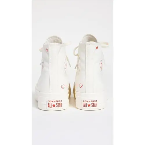 Converse shoes - CT AS LIFT HI - LIFT - A09114C - Egret/ Fever Dream 9