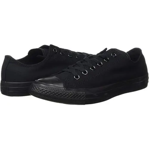 Unisex Converse Chuck Taylor All Star Low Top Sneaker M5039 Black Monochrome - Black Monochrome