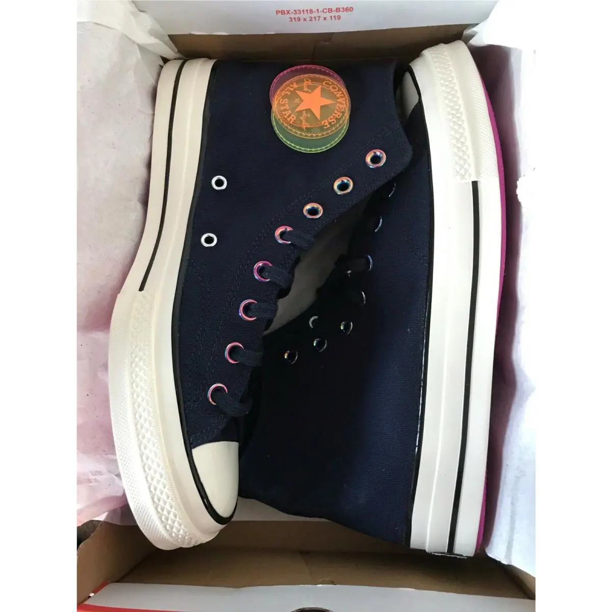 Converse shoes - CONVERSE CHUCK 70 - CHUCK - 170491C - obsidian/bold citron/egret 21