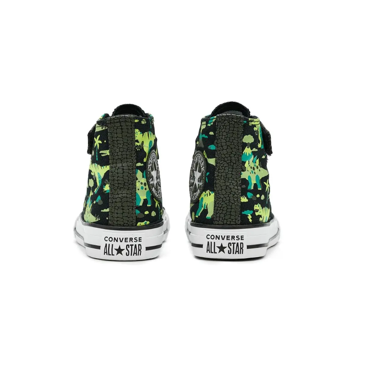 Converse shoes - Black/White/Neon Mantis 5