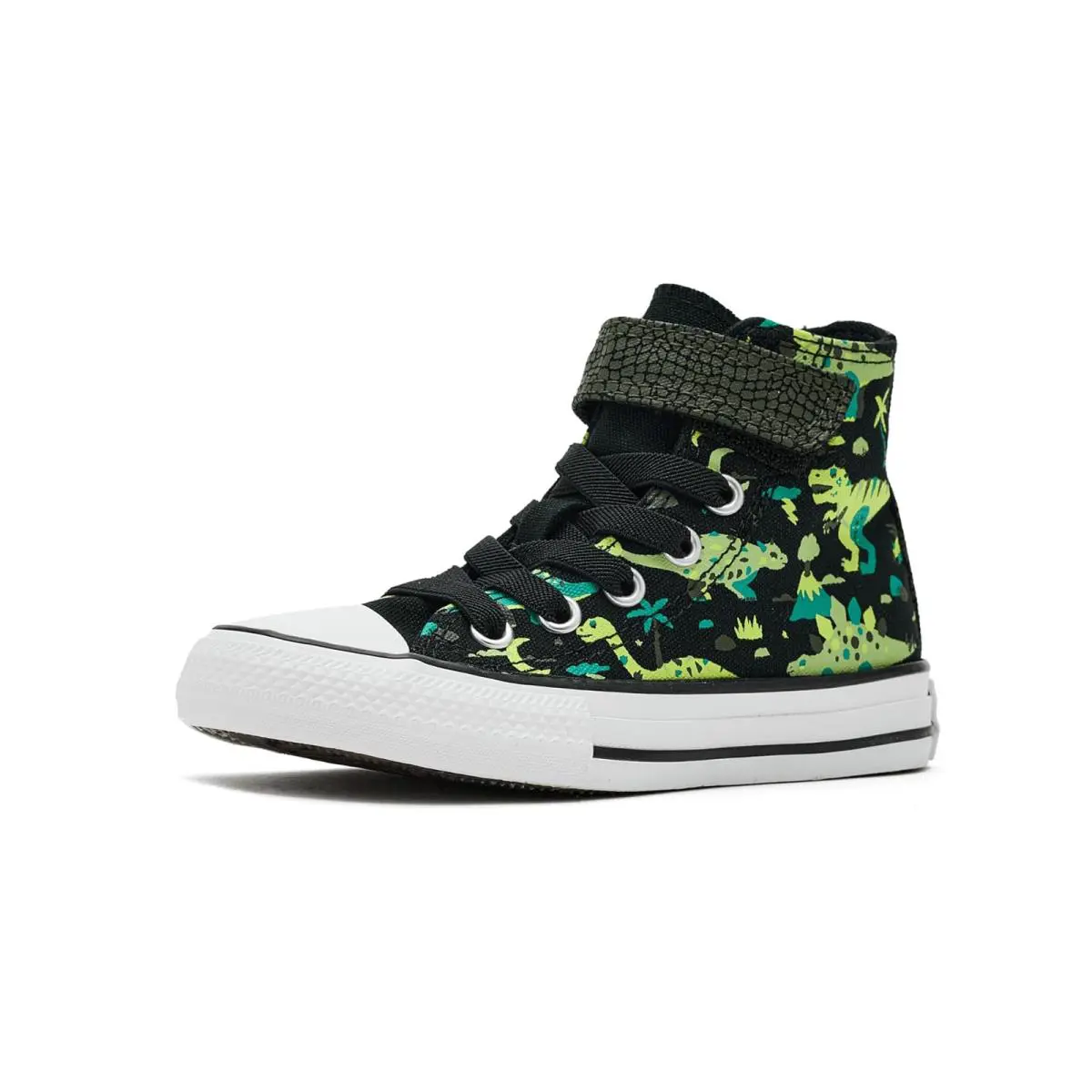 Converse shoes - Black/White/Neon Mantis 6