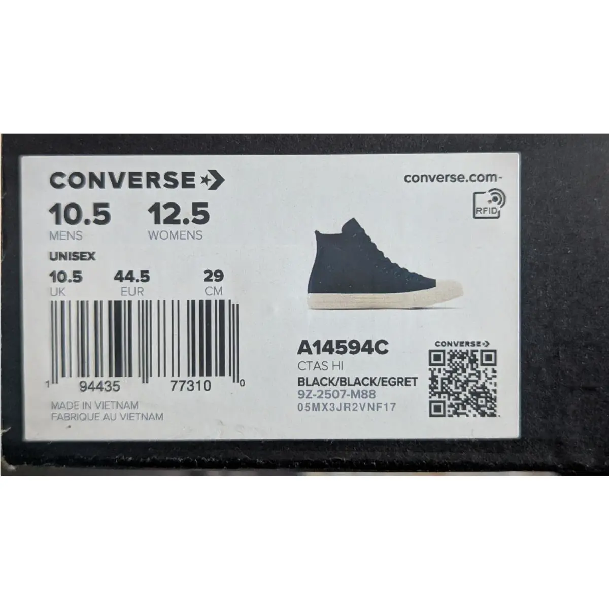 Converse shoes - Converse Chuck Taylor All Star Hi - A14594C - Black 0