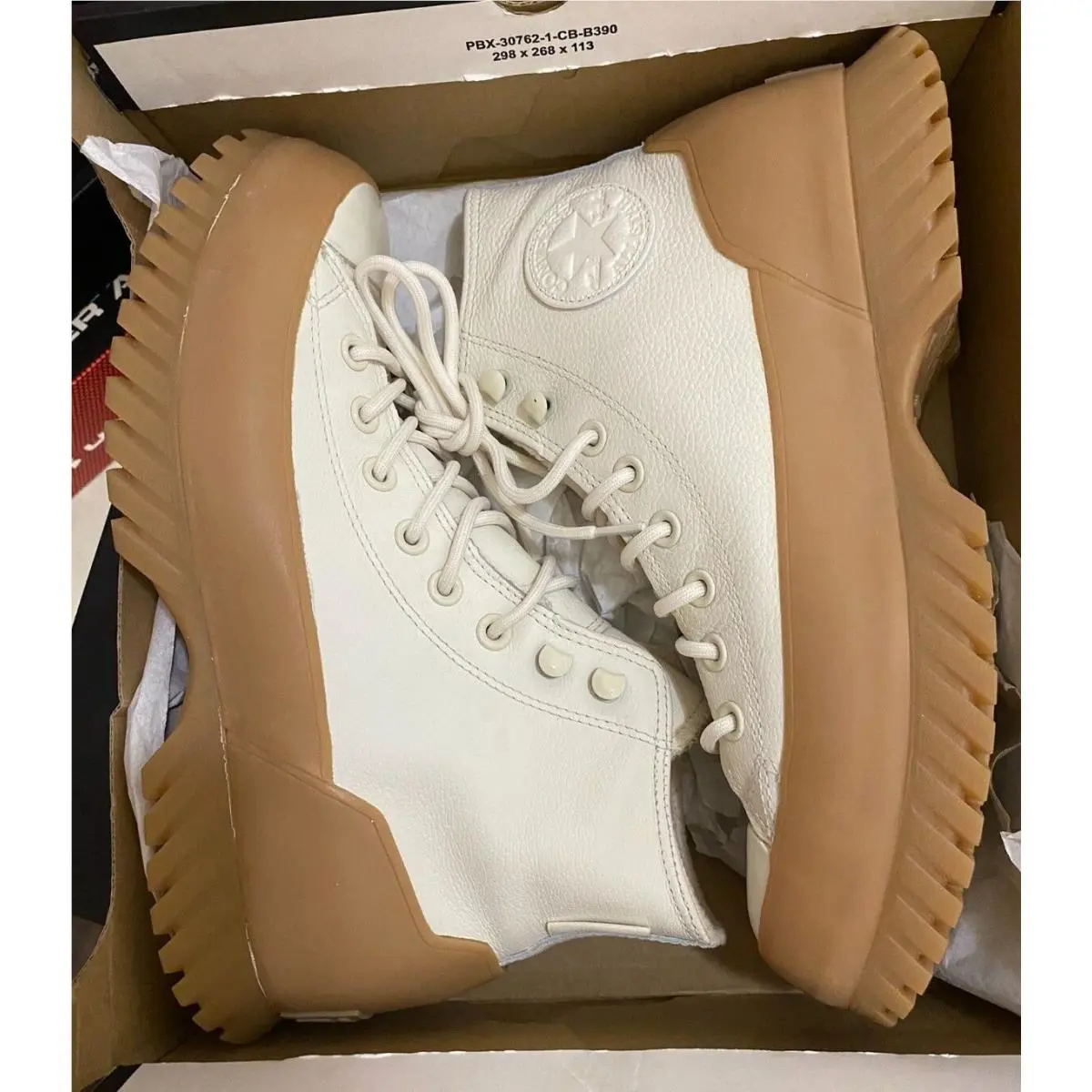 Converse shoes - Chuck Taylor Lugged Winter 2.0 HI - 171425C - Egret/Light Twine/ Beige/Gum 12