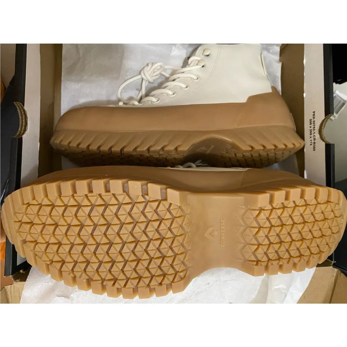 Converse shoes - Chuck Taylor Lugged Winter 2.0 HI - 171425C - Egret/Light Twine/ Beige/Gum 17