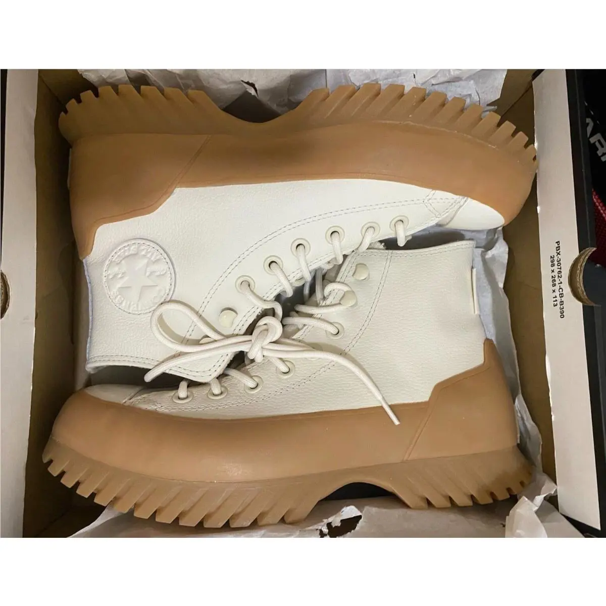 Converse shoes - Chuck Taylor Lugged Winter 2.0 HI - 171425C - Egret/Light Twine/ Beige/Gum 18