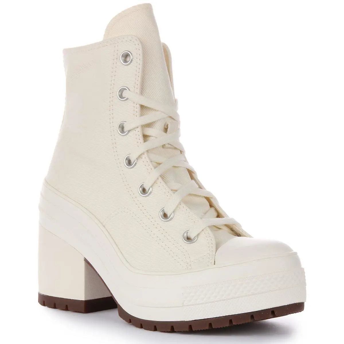 Converse A05348C Chuck 70 De Luxe Hi Heel Boot White Womens US 5 - 10 - WHITE