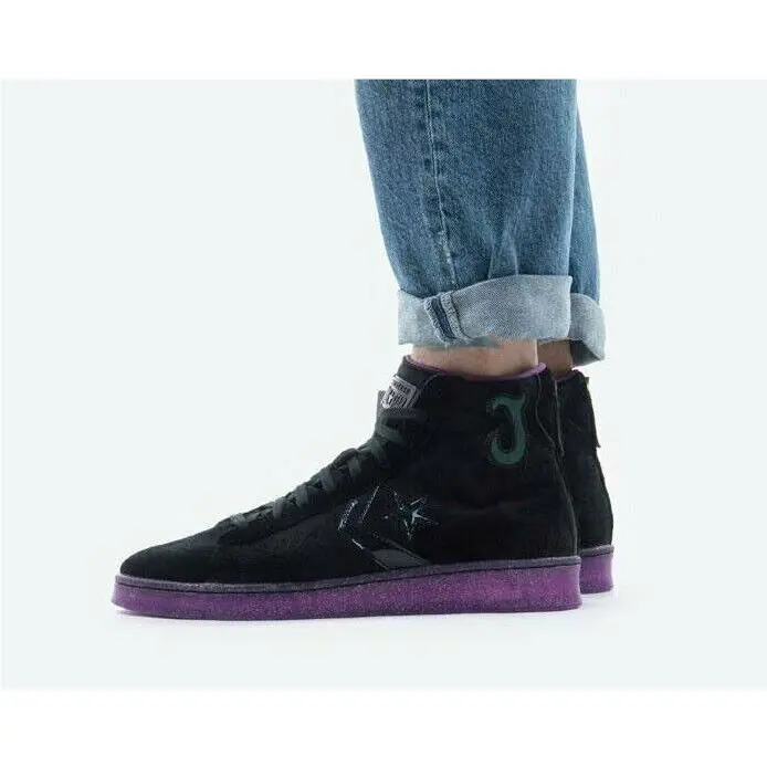 Converse shoes - Converse Pro Leather Hi - Pro Leather - 170645C - Black Amaranth Purple 10