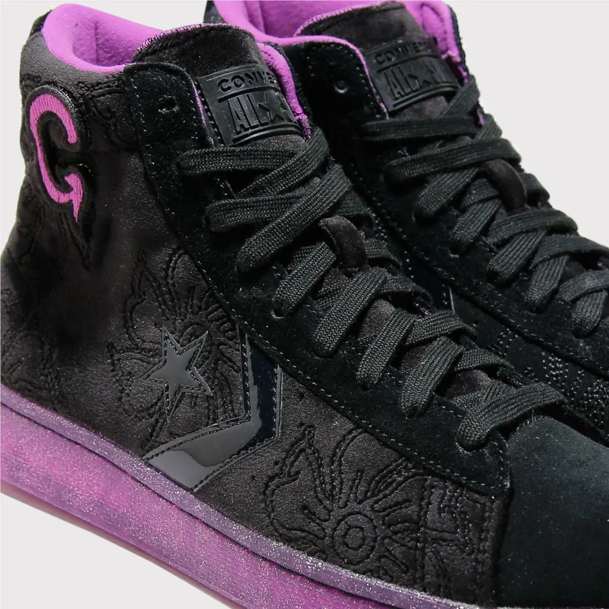 Converse shoes - Converse Pro Leather Hi - Pro Leather - 170645C - Black Amaranth Purple 6