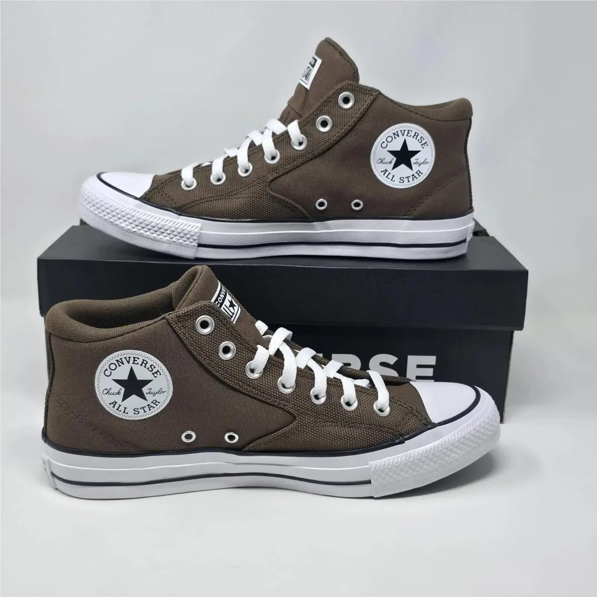 Converse Ctas High Top Shoes Sneaker Brown Canvas A13212F Men US9 Women US11