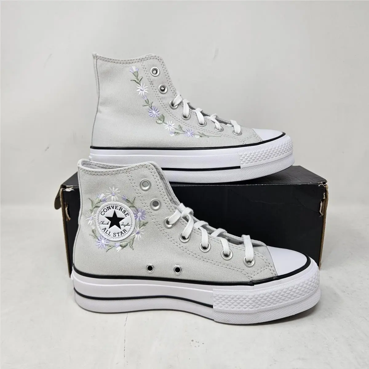 Converse shoes - Converse Chuck Taylor All Star Lift Hi - A17484C - Gray (UPC: 194435741413) 0