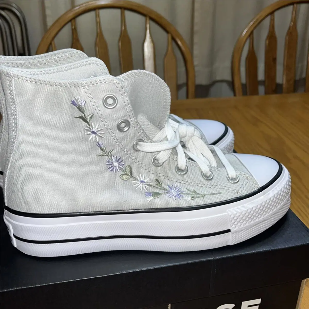 Converse shoes - Converse Chuck Taylor All Star Lift Hi - A17484C - Gray (UPC: 194435741413) 8