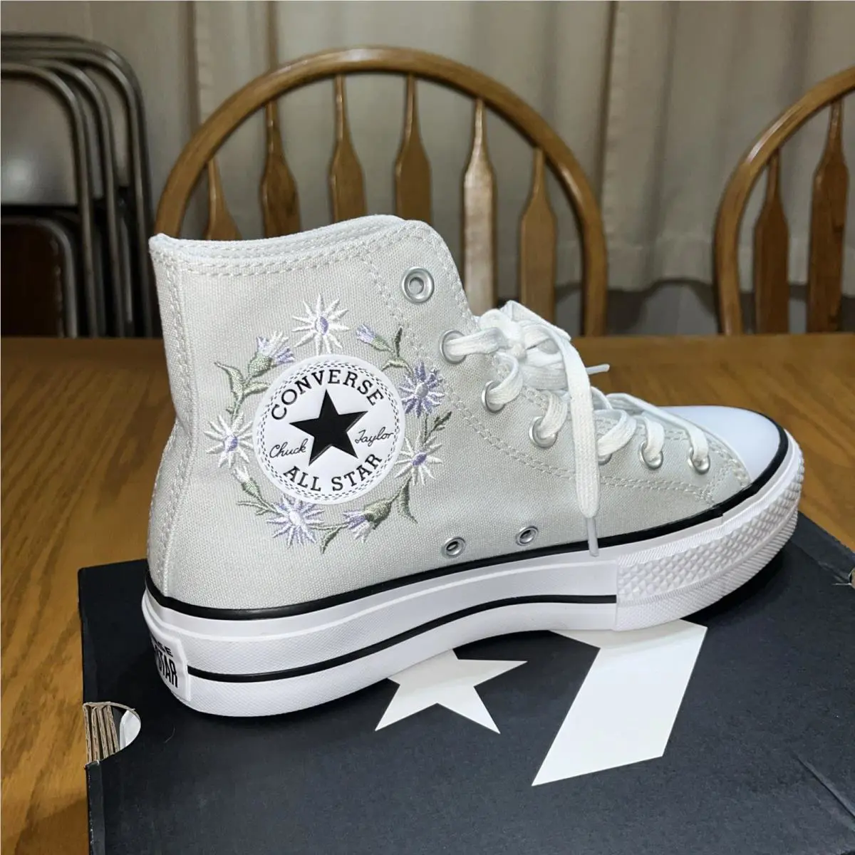 Converse shoes - Converse Chuck Taylor All Star Lift Hi - A17484C - Gray (UPC: 194435741413) 9