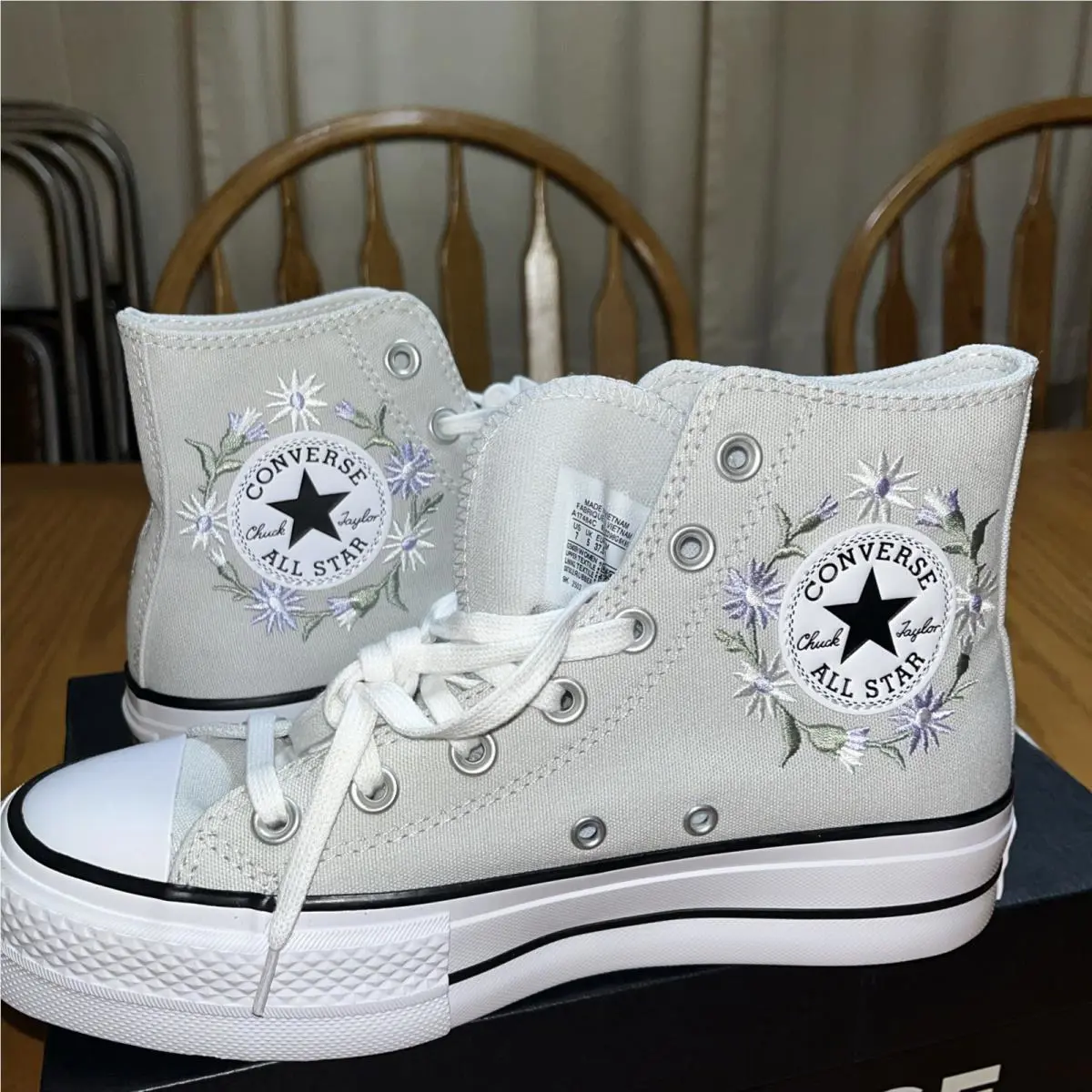 Converse shoes - Converse Chuck Taylor All Star Lift Hi - A17484C - Gray (UPC: 194435741413) 10