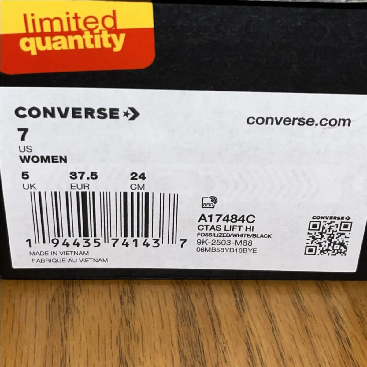 Converse shoes - Converse Chuck Taylor All Star Lift Hi - A17484C - Gray (UPC: 194435741413) 5