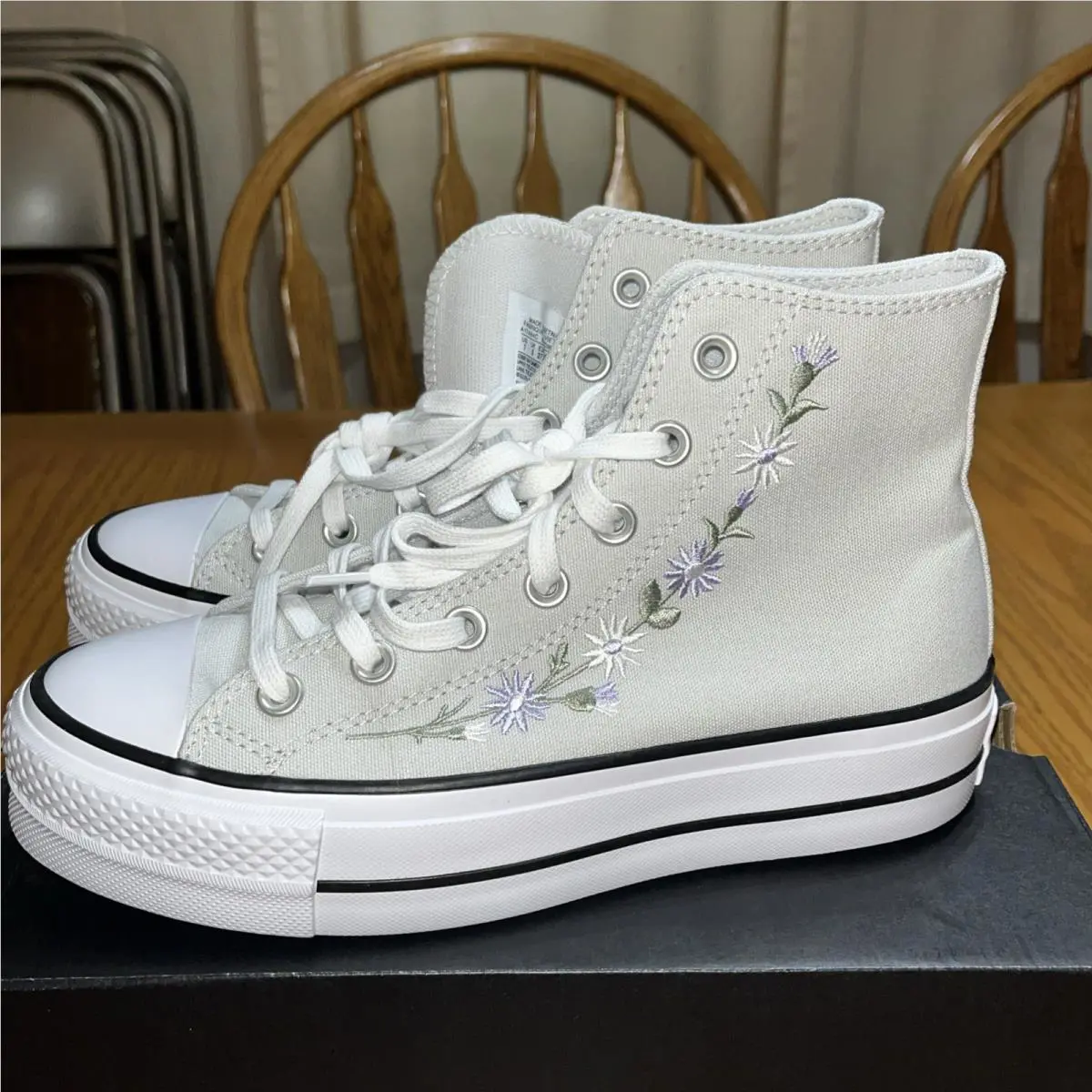 Converse shoes - Converse Chuck Taylor All Star Lift Hi - A17484C - Gray (UPC: 194435741413) 6