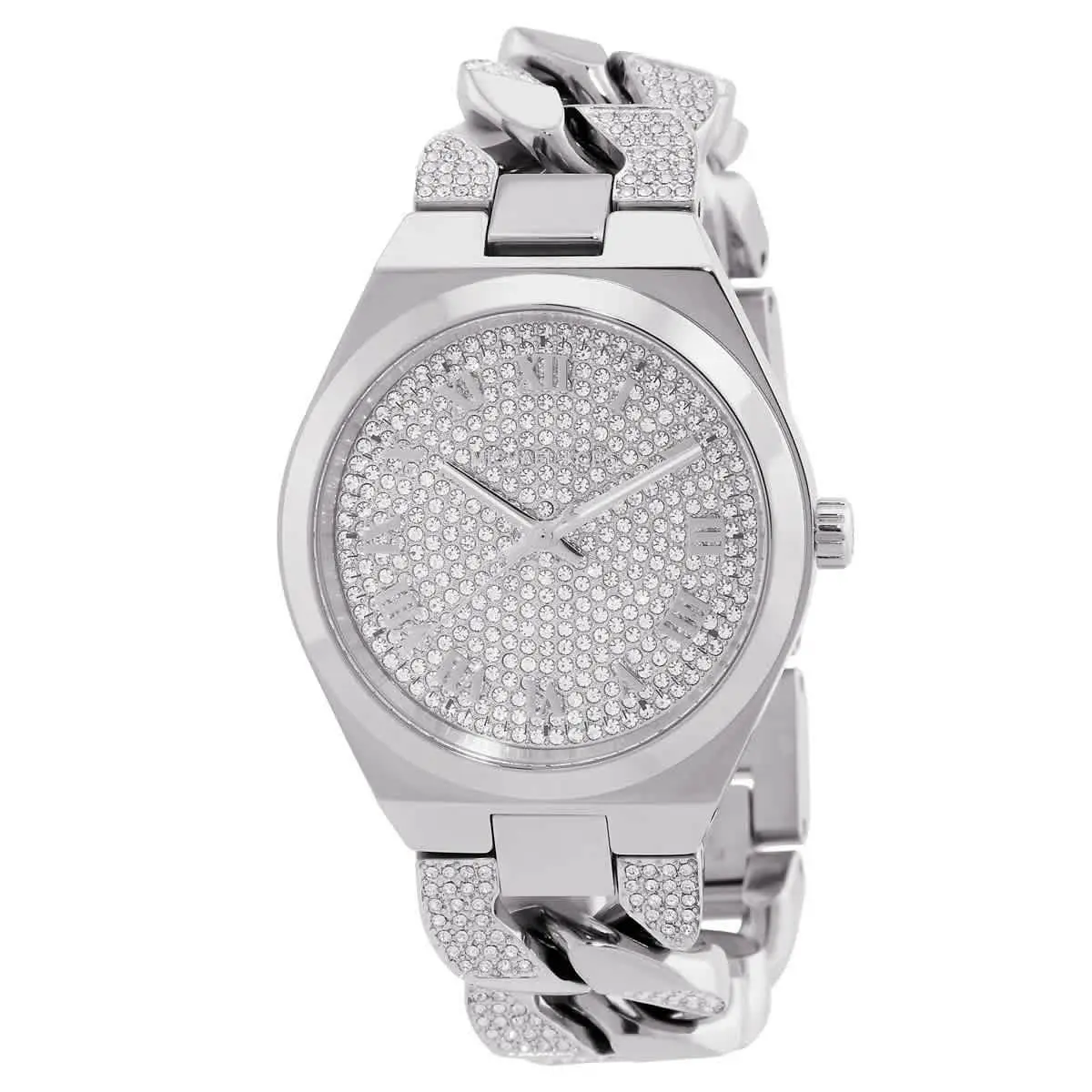 Michael Kors Lennox Quartz Silver Dial Ladies Watch MK7488 - Silver, Dial: Silver, Band: Silver-tone