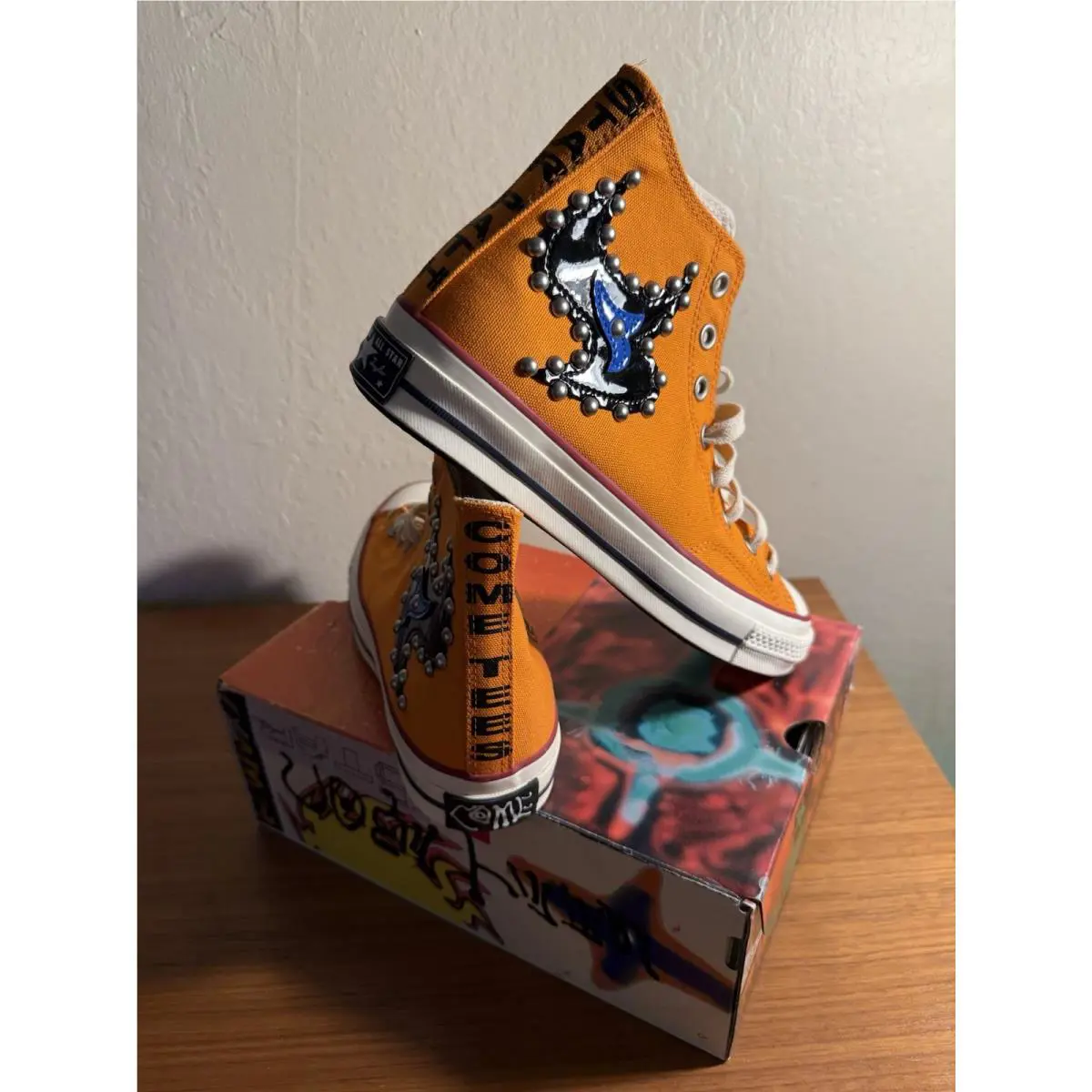 Converse shoes - Converse Chuck 70 Hi - Chuck - Sun Orange / Egret / Black (UPC: 194433706469) 3