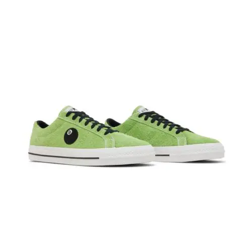 Sz 13 - Stussy x Converse One Star Pro Low `8 Ball` - Green