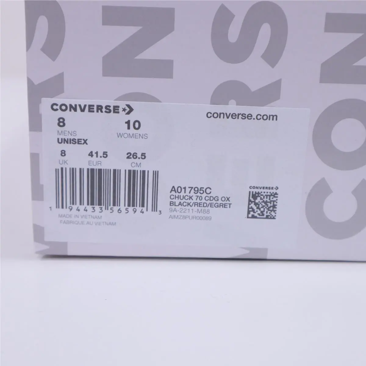 Converse shoes - A01795C Converse x Comme des Garçons PLAY Chuck 70 Low Top - Black 9